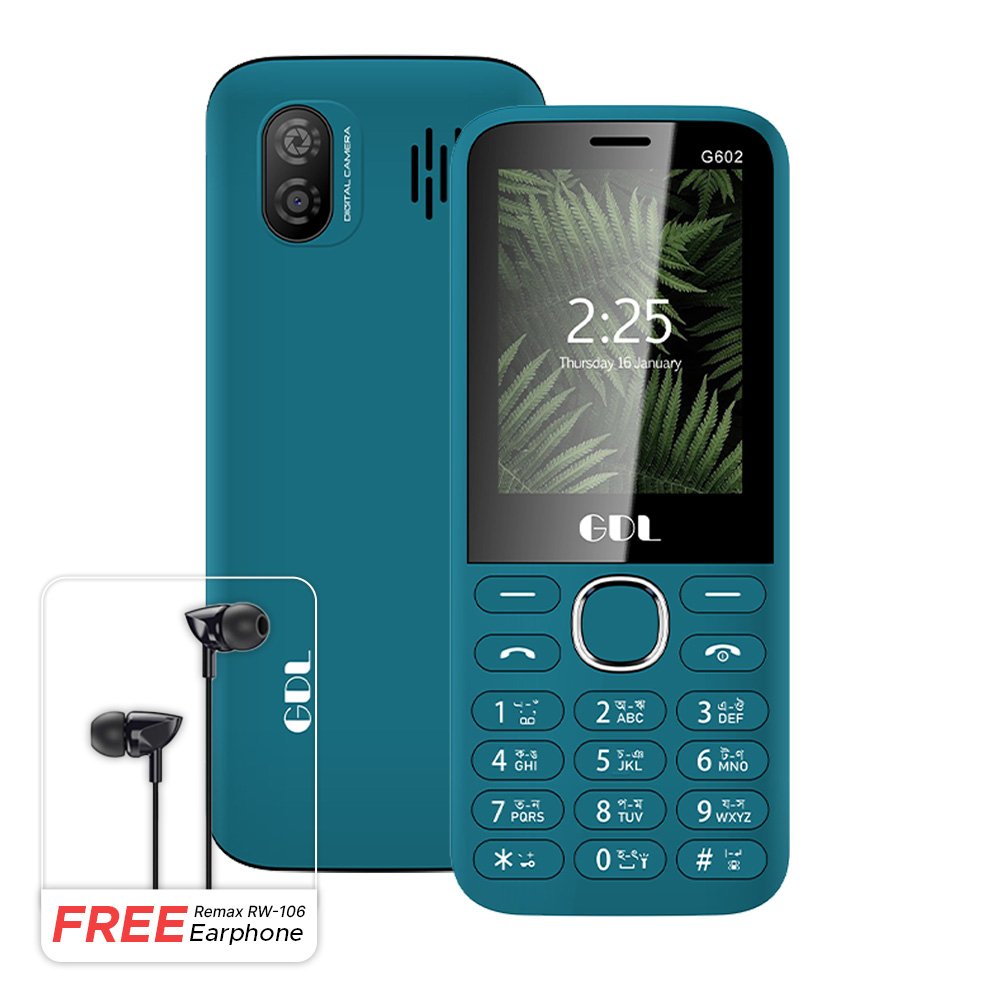 GDL G602 Dual Sim Phone (Free Remax RW 106 Earphone)