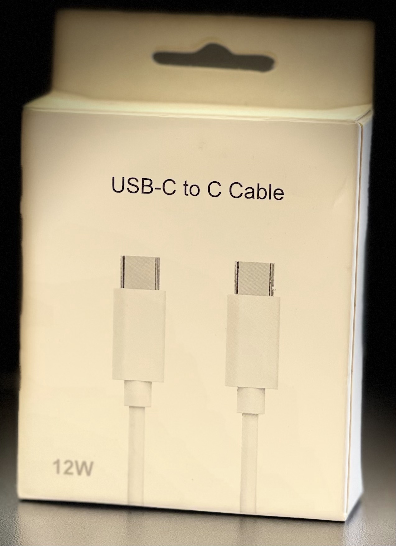 12 W Type C to Type C Charging Cable