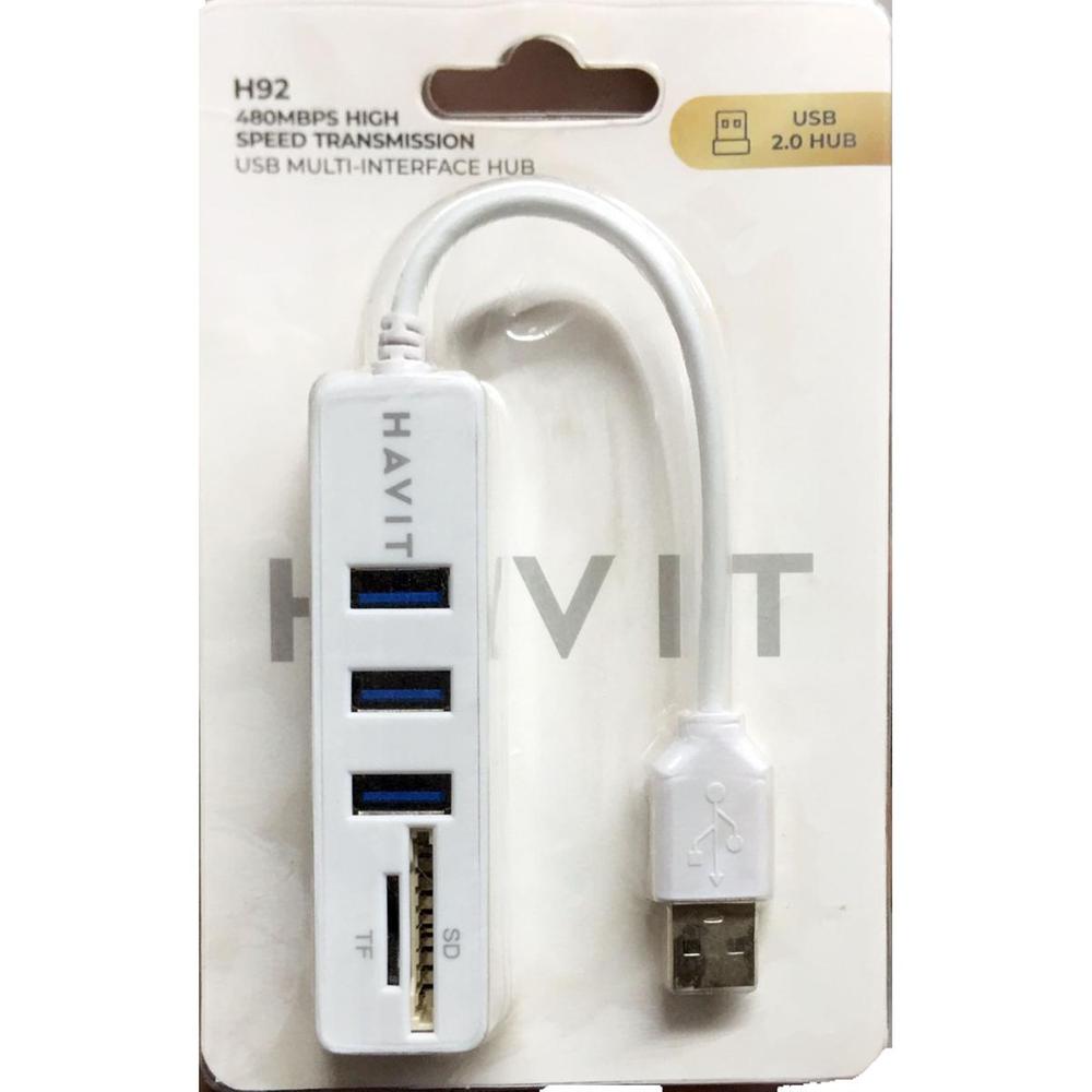HAVIT H92 3 USB2.0 PORT & SD TF MULTI INTERFACE HUB
