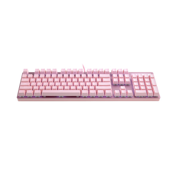 RAPOO V500PRO Pink Backlit Brown Switch Gaming Mechanical Keyboard