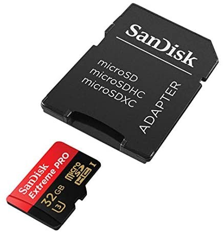 SanDisk microSD Card 32GB Extreme Pro HC SD adaptor | SDSQXCG-032G-GN6MA