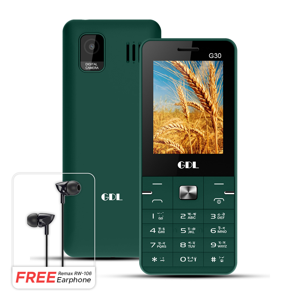 GDL G30 Dual Sim Phone (Free Remax RW 106 Earphone)