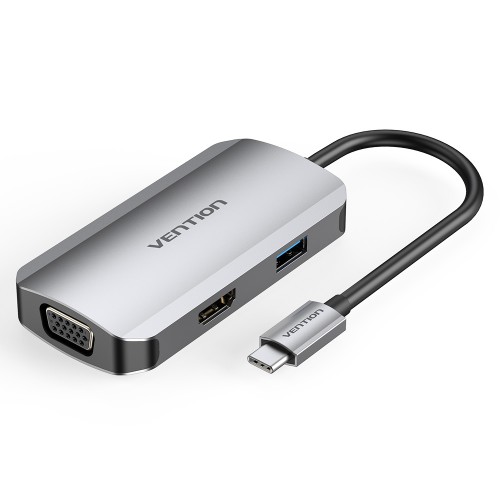 Vention TOAHB Multi-function USB-C 4-in-1 Docking Station