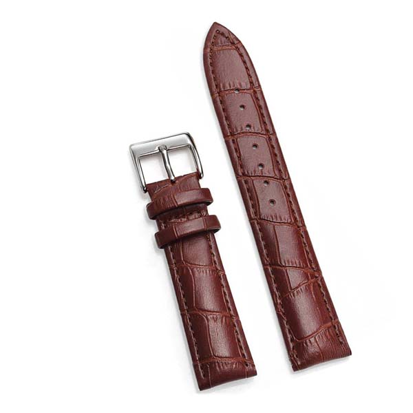 Brown Leather 22 mm Smartwatch belt