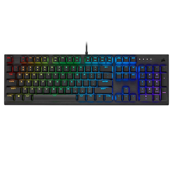 K60 RGB PRO Mechanical Gaming Keyboard — CHERRY VIOLA — Black