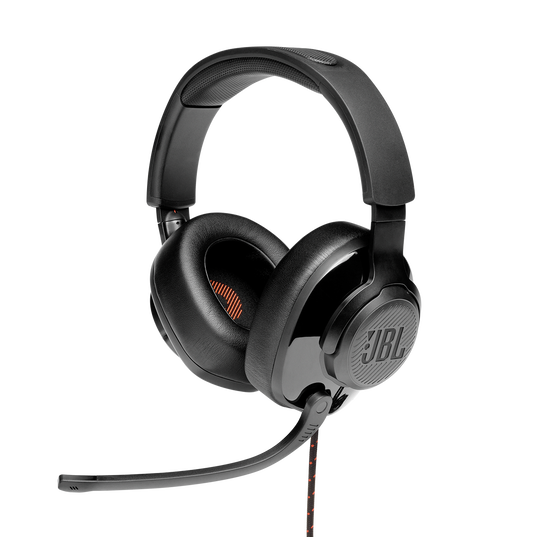 JBL Quantum 300 Hybrid Wired Over-ear Gaming Headset with flip-up Mic